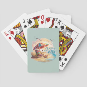 Jeu De Cartes La vie est meilleure sur la côte Esthétique côtièr