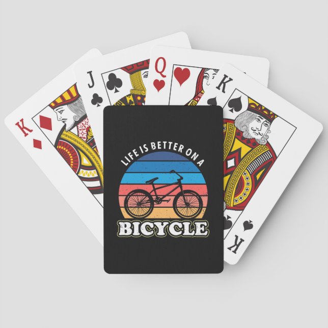 Jeu De Cartes La Vie Est Mieux À Vélo (dos)
