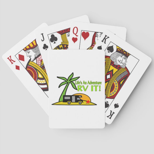Jeu De Cartes La vie est une aventure alors RV It (dos)