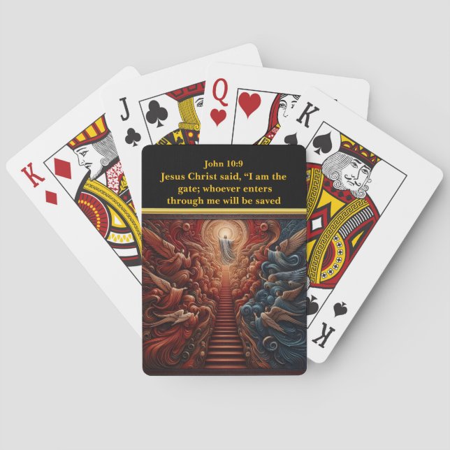 Jeu De Cartes La vie éternelle par Jésus (dos)