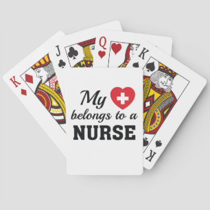 Jeu De Cartes La vie infirmière Mon cœur appartient à l'infirm