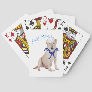 Jeu De Cartes Labrador Retriever Jaune Marin