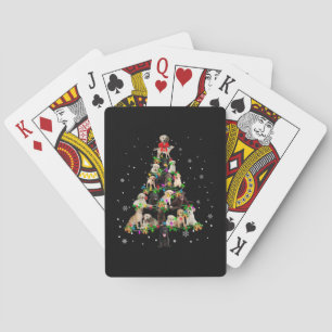 Jeu De Cartes Labrador Retriever Sapin de Noël X mas