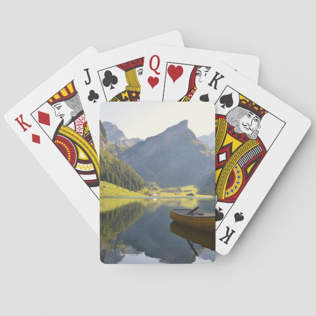 Jeu De Cartes Lac alpin mountain en Suisse (dos)