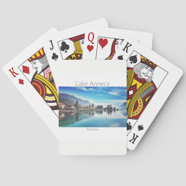 Jeu De Cartes Lac Annecy - cartes de jeu de Talloires (dos)