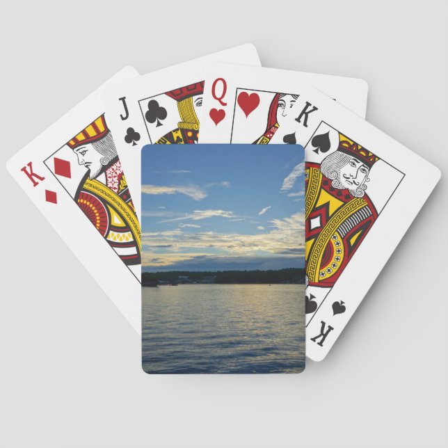Jeu De Cartes Lac Blue Sunset Of Ozarks (dos)