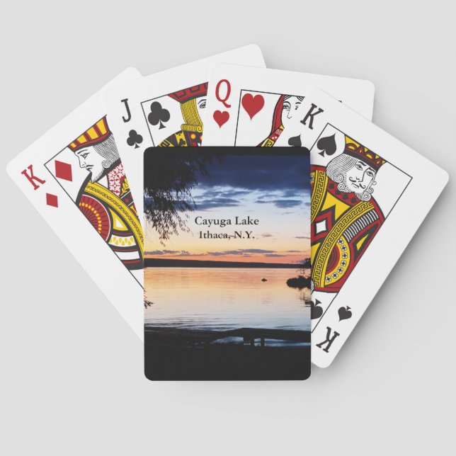 JEU DE CARTES LAC CAYUGA ITHACA NEW YORK  (dos)