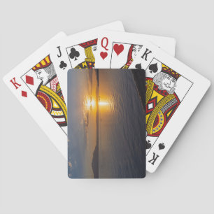 Jeu De Cartes lac chapala & montagnes le long de l'horizon au co