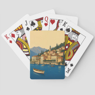 Jeu De Cartes Lac de Côme Italie Voyage Vintage Lacs italiens