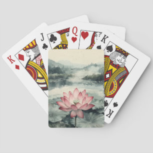 Jeu De Cartes Lac de lotus au clair de lune (9)
