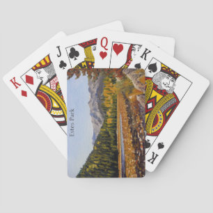 Jeu De Cartes Lac des Montagnes Rocheuses dans le parc national
