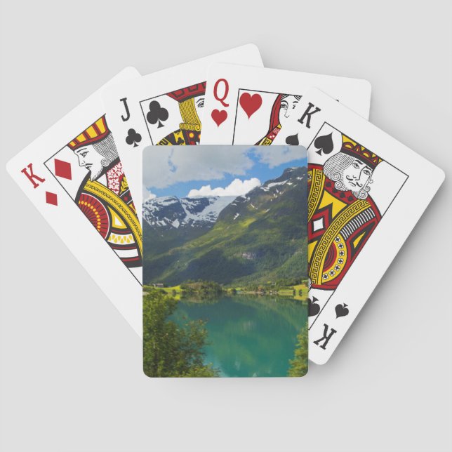 Jeu De Cartes Lac Floen pittoresque, Norvège (dos)