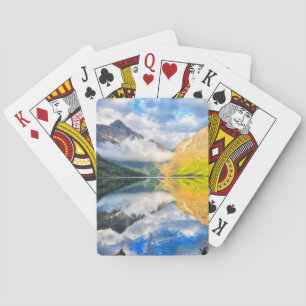 Jeu De Cartes Lac medicine du stimulant deux au lever de soleil