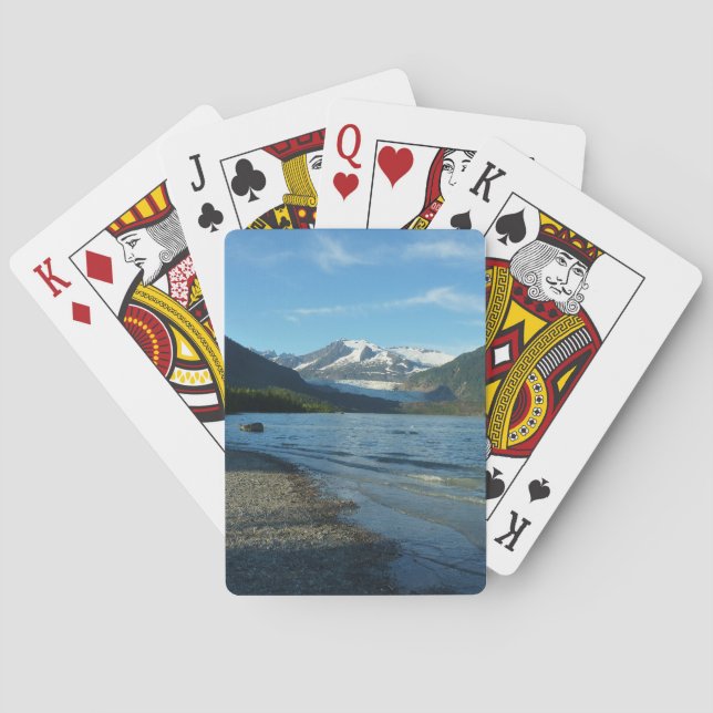 Jeu De Cartes Lac Mendenhall dans Juneau Paysage de l'Alaska (dos)