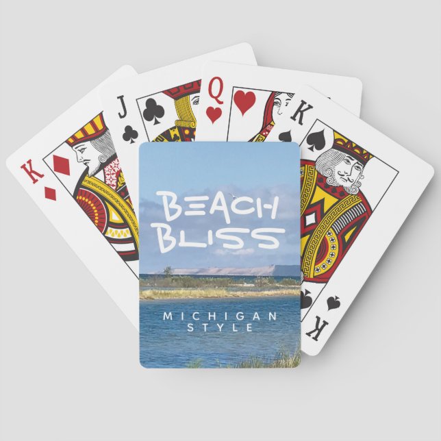 Jeu De Cartes Lac Michigan Beach Bliss (dos)