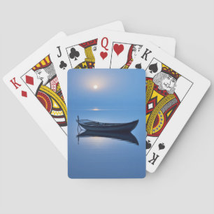 Jeu De Cartes Lac Mist Lune Lumière Tranquille