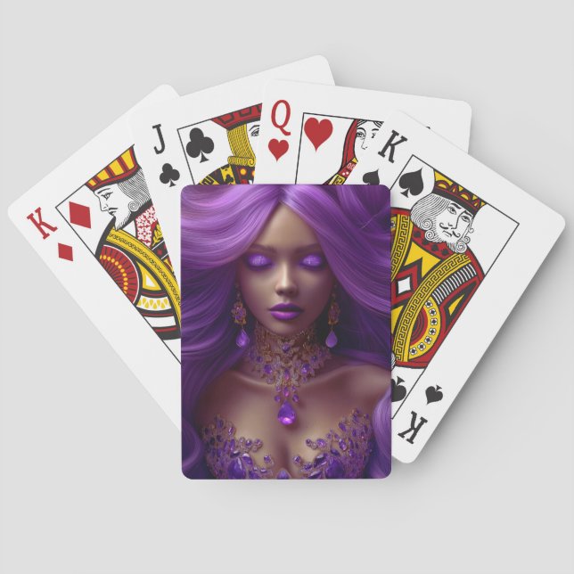 Jeu De Cartes Lady Amethyst Classic Playing Cards (dos)