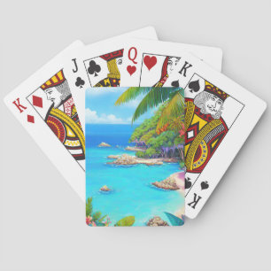 Jeu De Cartes Lagune tropicale