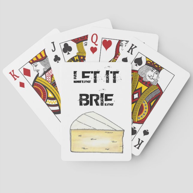 Jeu De Cartes Laisser Brie (Be) Fromage Wedge Alimentation Créme (dos)