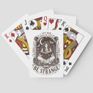 Jeu De Cartes Laissez-la être étrange Art céleste féministe sorc