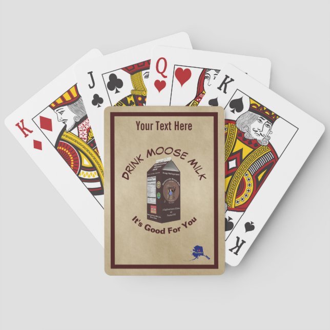 Jeu De Cartes Lait d'orignal Matanuska (dos)