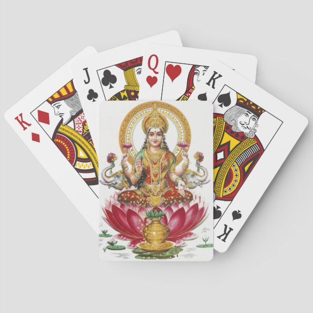 Jeu De Cartes Lakshmi Déesse Hindoue (dos)