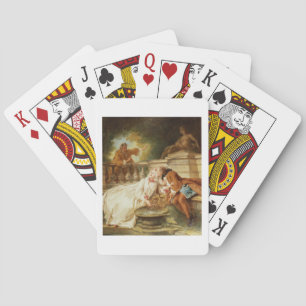 Jeu De Cartes L'alarme, 1723 (huile sur toile)
