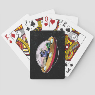 Jeu De Cartes L'Alien spatial vole la lune
