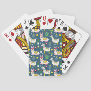 Jeu De Cartes Lamas dans le motif de lunettes de soleil
