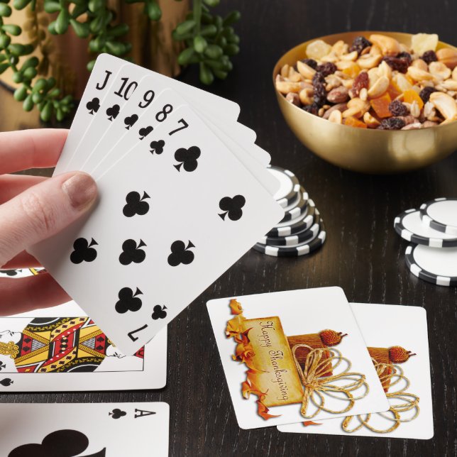 Jeu De Cartes l'ambiance chaleureuse et festive de Thanksgiving  (In Situ)