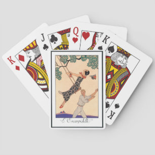 Jeu De Cartes L'amour Art Déco vintage, la balançoire par George