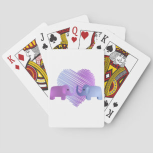 Jeu De Cartes L'amour des éléphants