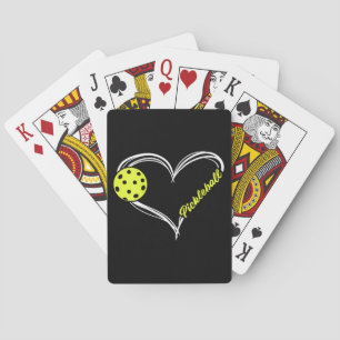 Jeu De Cartes L'amour des femmes pour le Pickleball - joli match