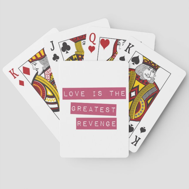 Jeu De Cartes L'Amour Est Le Plus Grand Revenge (dos)