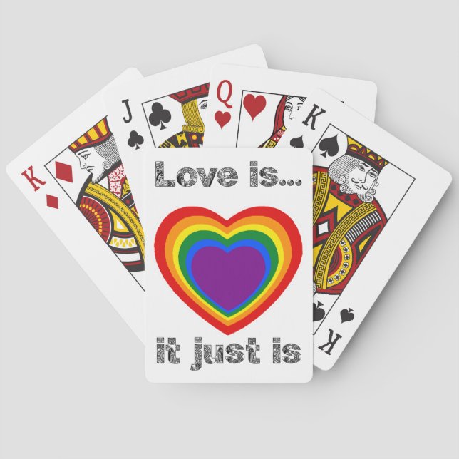 JEU DE CARTES L'AMOUR JOUE DES CARTES 1 (dos)