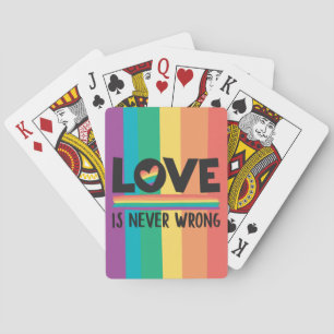 Jeu De Cartes L'amour LGBTQ n'est jamais un mauvais mois de fier