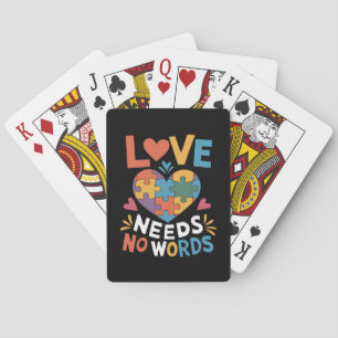Jeu De Cartes L'amour n'a pas besoin de mots Sensibilisation à l