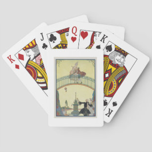 Jeu De Cartes L'amour sur le pont, illustration pour 'Fetes Gala