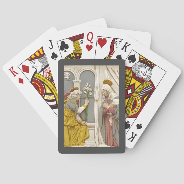 Jeu De Cartes L'ange Gabriel l'Annonciation à Marie  (dos)