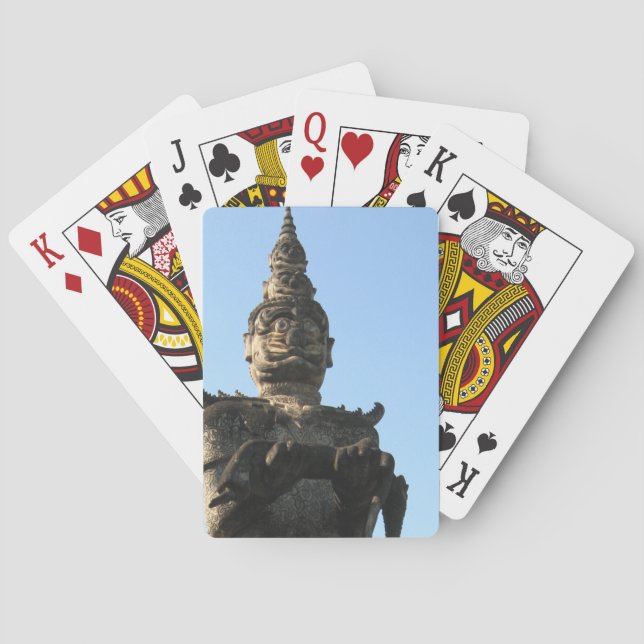 Jeu De Cartes Lao Giant Guardian .. Parc du Bouddha, Vientiane,  (dos)