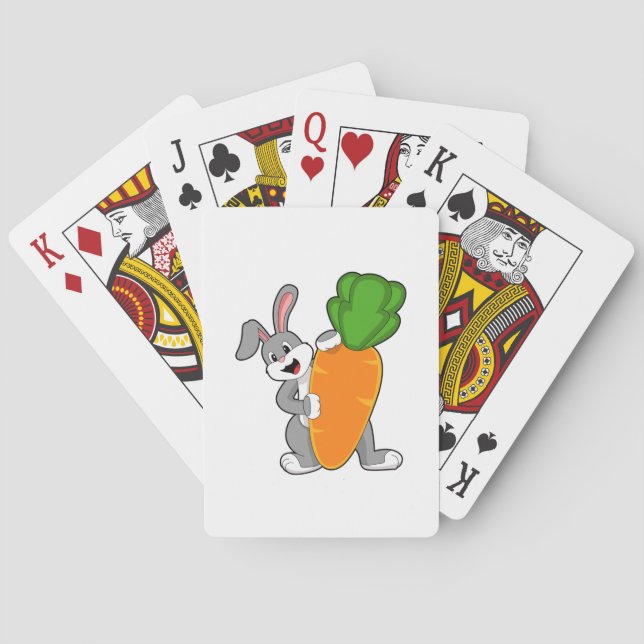 Jeu De Cartes Lapin avec carotte (dos)