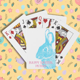 Jeu De Cartes Lapin Bleu Simple Bleu Lapin Pâques