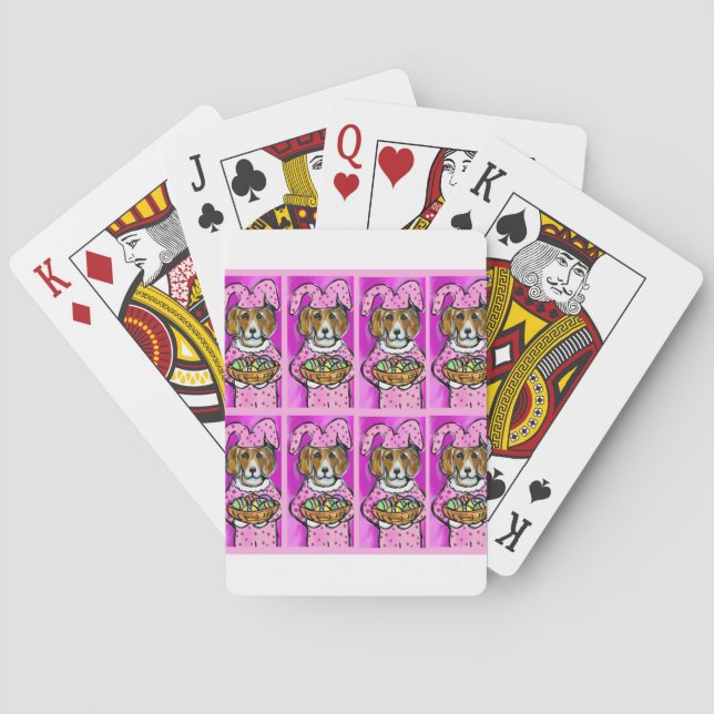 JEU DE CARTES LAPIN DE PÂQUES (dos)
