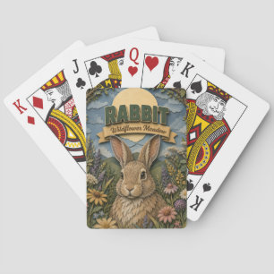 Jeu De Cartes Lapin Lièvre Fleur Sauvage Prairie POPCUT
