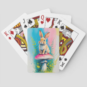 Jeu De Cartes Lapin Whimsical Bright Coloré Ar