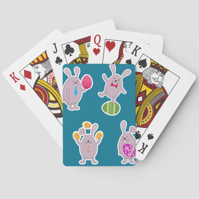 Jeu De Cartes Lapins de Pâques Jouer aux cartes (dos)