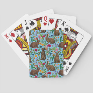 Jeu De Cartes Lapins et fleur sauvage