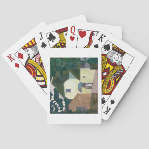 Jeu De Cartes L'appelant au moulin (huile sur toile)