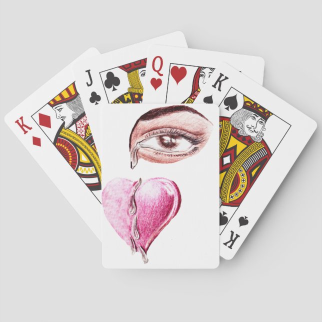 Jeu De Cartes Larmes pour le cœur_ (dos)