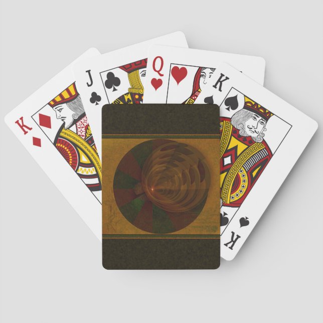 Jeu De Cartes L'art Abstrait de la chanson d'automne (dos)